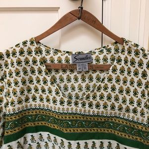 Boho Print Cotton shirt